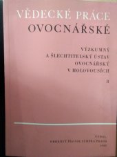 kniha Vědecké práce ovocnářské Scientific papers of pomology, Sempra 1981