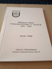 kniha Přehled dějin Československa v letech 1918-1938, Západočeská univerzita 1997