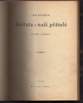 kniha Zvířata - naši přátelé povídky o zvířatech, Novina 1944