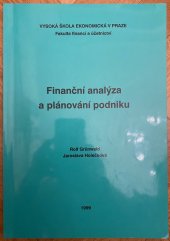 kniha Finanční analýza a plánování podniku, Vysoká škola ekonomická, Fakulta financí a účetnictví 1999