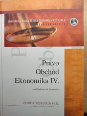 kniha Právo, obchod, ekonomika IV. Zborník vedeckých prác, Univerzita Pavla Jozefa Šafárika 2014