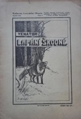 kniha Lapání škodné srstnaté, Rozmara 1924