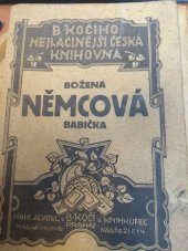 kniha Babička obrazy z venkovského života, B. Kočí 1924