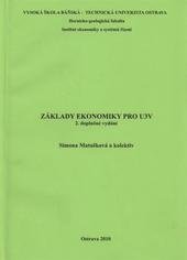 kniha Základy ekonomiky pro U3V, Vysoká škola báňská - Technická univerzita Ostrava 2010