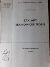 kniha Základy ekonomické teorie, ČVUT, Fakulta stavební 2000