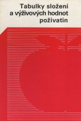 kniha Tabulky složení a výživových hodnot poživatin, Merkur 1986