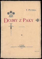 kniha Dojmy z Paky (1894-1895), F. Šimáček 1897