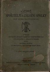 kniha České spořitelní a záložní spolky dle vzoru Raiffeisenova, Svépomoc 1909