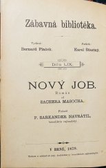 kniha Nový Job, Škola B.S.P. - I.O.G.D. 1879