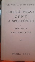 kniha Lidská práva, ženy a společnost, Evropské středisko UNESCO pro výchovu k lidským právům 1992