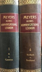 kniha Meyers kleines konversations-lexikon 1 - A- cambrics, Bibliographisches Institut 1908