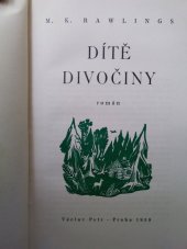 kniha Dítě divočiny román, Václav Petr 1939