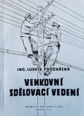 kniha Venkovní sdělovací vedení, Dopravní nakladatelství 1955