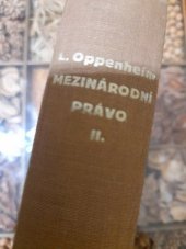 kniha Mezinárodní právo. II, - Válka a neutralita, Orbis 1925