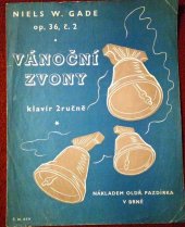 kniha Vánoční zvony - klavír 2ručně op. 36, č. 2, Oldřich Pazdírek 1930
