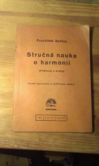 kniha Stručná nauka o harmonii (Příklady a úlohy), Ústav pro učebné pomůcky průmyslových a odborných škol 1945