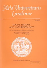 kniha Social History and Anthropology proceedings of the symposium ... : May 22-24, 2003, Prague and Humpolec, Czech Republic, Karolinum  2009