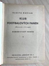 kniha Klub fotbalových panen, Zápotočný a spol. 1937