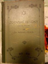 kniha Židovské besídky kniha druhá, R. Feder 1920