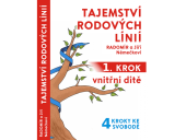 kniha Tajemství rodových linií 1.krok vnitřní dítě, 4 kroky ke svobodě, www.vnitrniklid.eu 2022