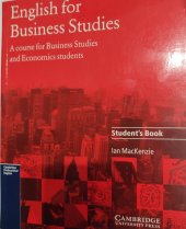 kniha English for Business Studies Student's Book, Cambridge University Press 1997