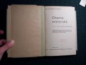 kniha Chemie analytická pro 2. ročník SPŠ [střední průmyslová škola] potravinářských, SNTL 1974