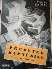 kniha Přebytek kupní síly a jeho odstranění Národohospodářská studie, Práce 1945