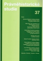 kniha Právněhistorické studie., Karolinum  2005