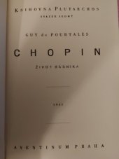 kniha Chopin život básníka, Aventinum 1932