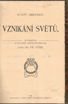 kniha Vznikání světů, B. Kočí 1909