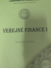 kniha Veřejné finance I, Univerzita Pardubice 2004