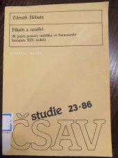 kniha Filistři a umělci k pojetí postavy měšťáka ve francouzské literatuře 19. století, Academia 1986