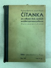 kniha Čítanka pro odborné školy ženských povolání a pro ústavy příbuzné. Díl I a II (pro I. a II. ročník), Státní nakladatelství 1932