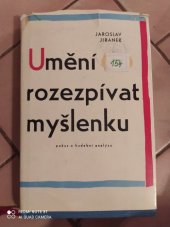 kniha Umění rozezpívat myšlenku Pokus o intonační analýzu, Panton 1965