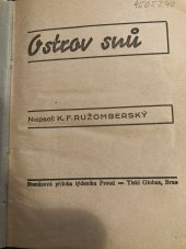 kniha Ostrov snů Románová příloha týdeníku Proud, Týdeník Proud 1930