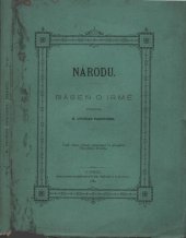 kniha Národu Báseň o Irmě, Edvard Grégr a Ferdinand Dattel 1881