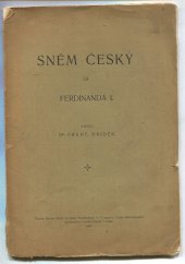 kniha Sněm český za Ferdinanda I, s.n. 1904