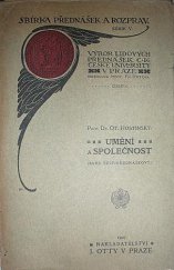 kniha Umění a společnost [kurs šestipřednáškový], J. Otto 1907