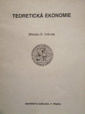 kniha Teoretická ekonomie skripta pro posl. fak. sociálních věd Univ. Karlovy, Karolinum  1994