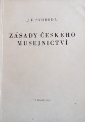 kniha Zásady českého musejnictví, Svaz českých museí 1949