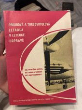 kniha Proudová a turbovrtulová letadla v letecké dopravě, Nadas 1961