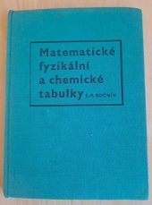 kniha Matematické, fyzikální a chemické tabulky pro sedmý až devátý ročník, SPN 1977