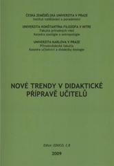 kniha New trends in the didactic training of teachers, Tribun EU 2009