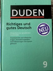 kniha Duden Richtiges und gutes Deusch, Dudenverlag 2018