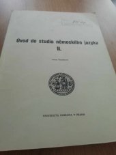 kniha Úvod do studia německého jazyka II, Univerzita Karlova 1985