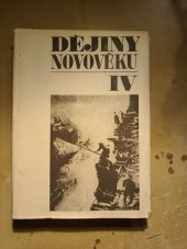 kniha Dějiny novověku IV, Státní pedagogické nakladatelství Praha 1973