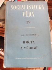 kniha Hmota a vědomí, SNPL 1954