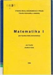 kniha Matematika I (pro Vysokou školu ekonomickou), Vysoká škola ekonomická 1994