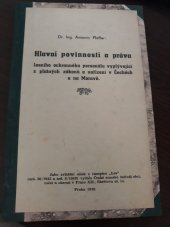 kniha Hlavní povinnosti a práva lesního ochranného personálu vyplývající z platných zákonů a nařízení v Čechách a na Moravě, Český zemský svaz obcí, měst a okresů 1943