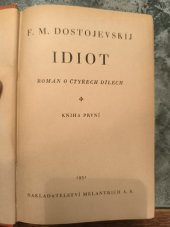 kniha Idiot kniha 1, Melantrich 1931